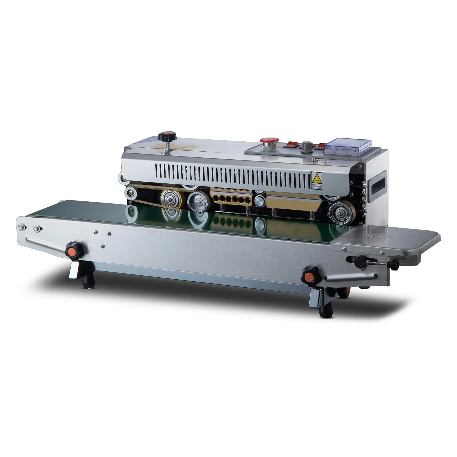 Heat Band Sealer Continuously Machine  for Plastic Bags Sealing Stand up Zipper Bag Packing Automatic Machine