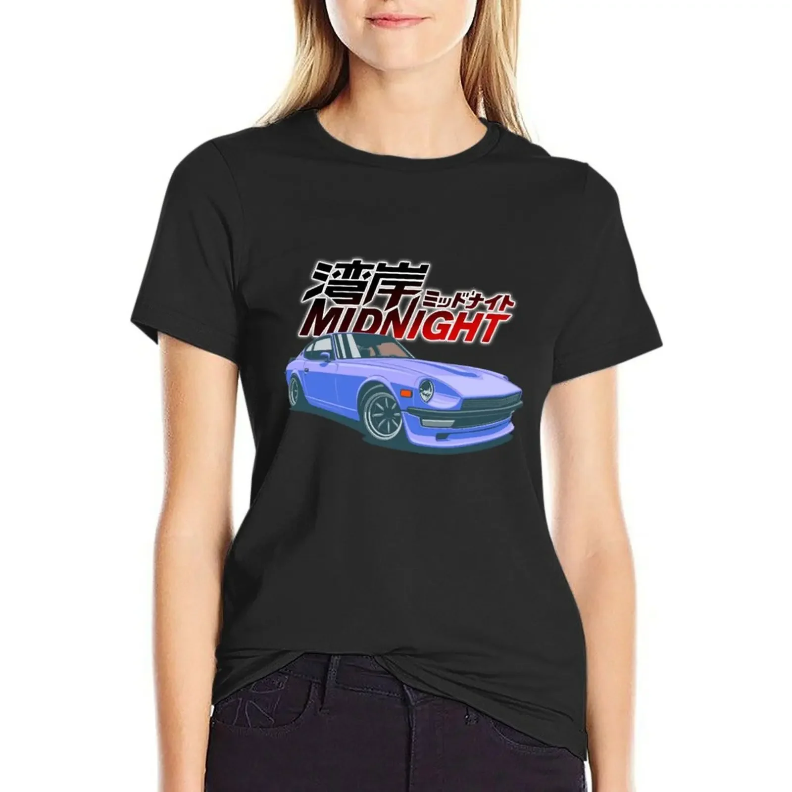 Wangan Midnight Asakura Akio's Devil Z T-shirt summer clothes Short sleeve tee ariat shirts for Women