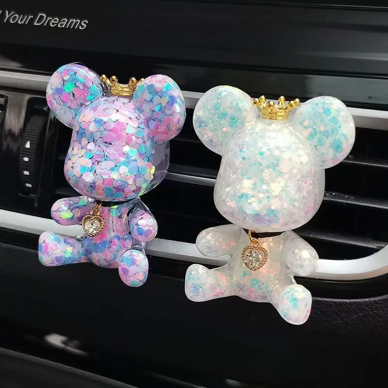 

Creative Bear Car Air Freshener Clip Vent Aromatherapy Decor for Men Women