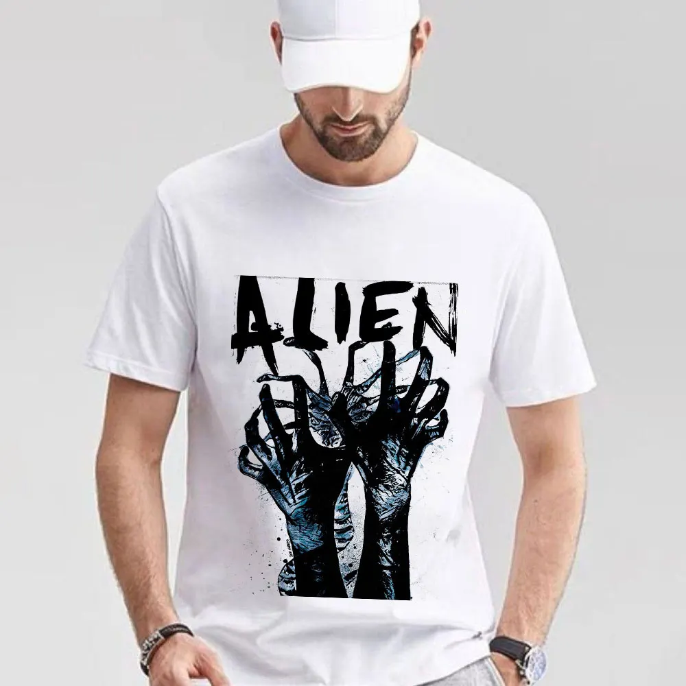 

80s Retro Sic fi Alien Gift T Shirt Weyland Yutani Lv 426 Xenomorph Graphic Clothes 0312 100% cotton print All size tops S-6XL