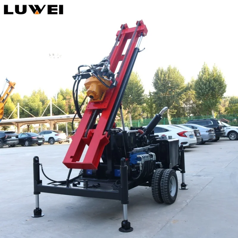 78HP High-Power Deep Well Drilling Rig - Die sel/Gas oline Rotary Head | Municipal Water Borehole Drilling Machine