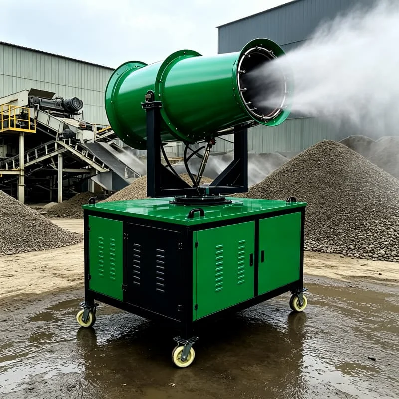 Dust Suppression Fog Cannon Sprayer 50m Throw 7.5kw Fan Motor  Coal Mine Quarry Construction Dust Control Equipment Customized