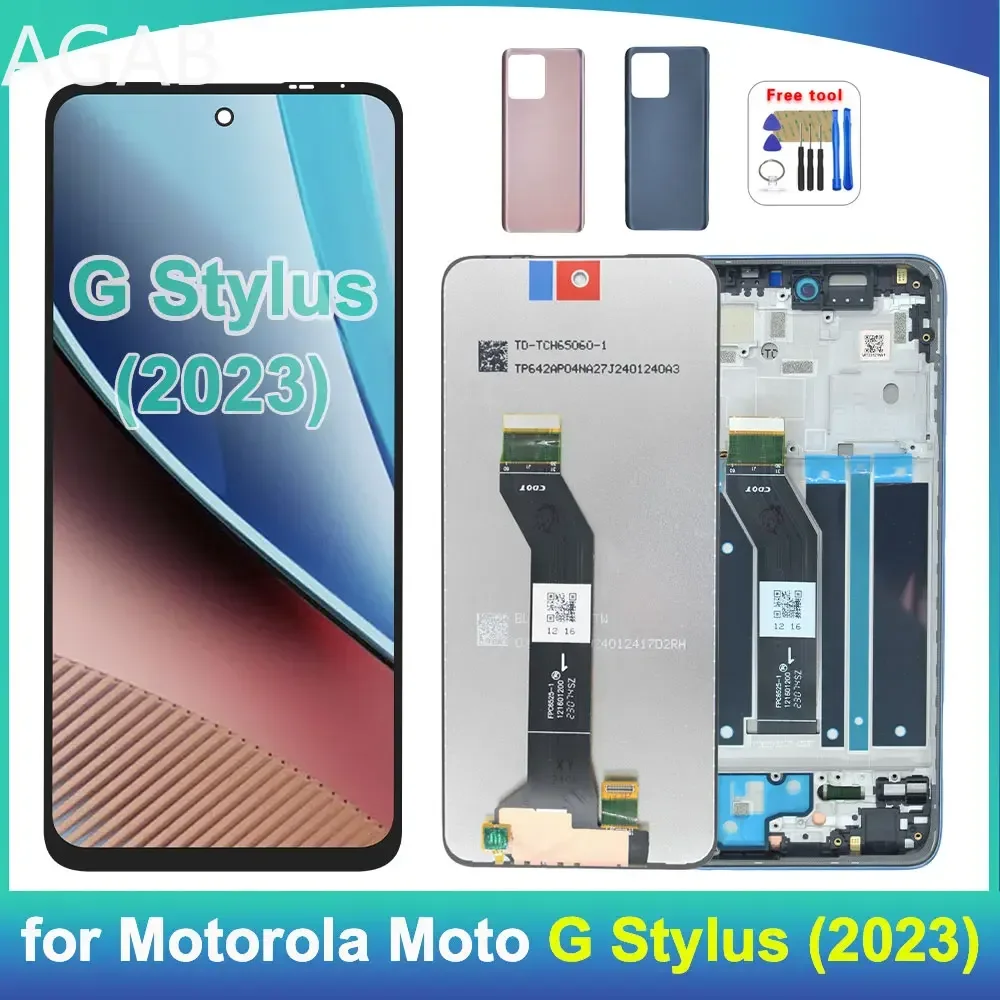 Tela LCD Testada de 6.5 polegadas para Motorola Moto G Stylus 4G XT2317-1 XT2317-2 XT2317-3 - Display LCD com Touch Screen e Digitalizador