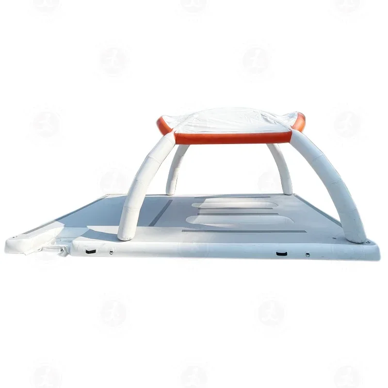 Platform Air Rakit Pulau Terapung Platform Dermaga Renang Dermaga Mengambang Tiup