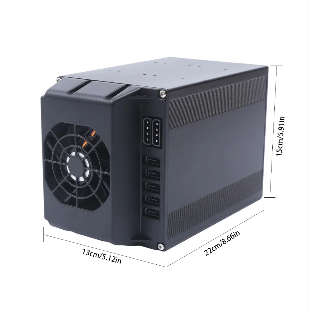 HDD 인클로저 핫스왑 케이지 5베이 3개의 5.25인치 드라이브 베이 5개의 SATA 3.5인치/2.5인치 SAS HDD