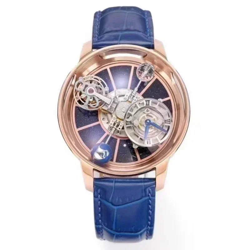 Limited Edition Tourbillon Full Sky Star Hemelse Mechanische Horloge Waterdicht Volautomatisch Jacob Horloge