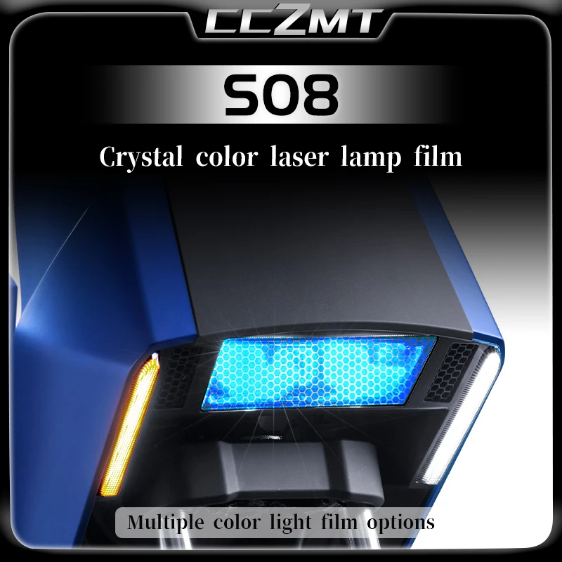 

For Honda S08 headlight film honeycomb laser transparent protective film sticker accessories modification