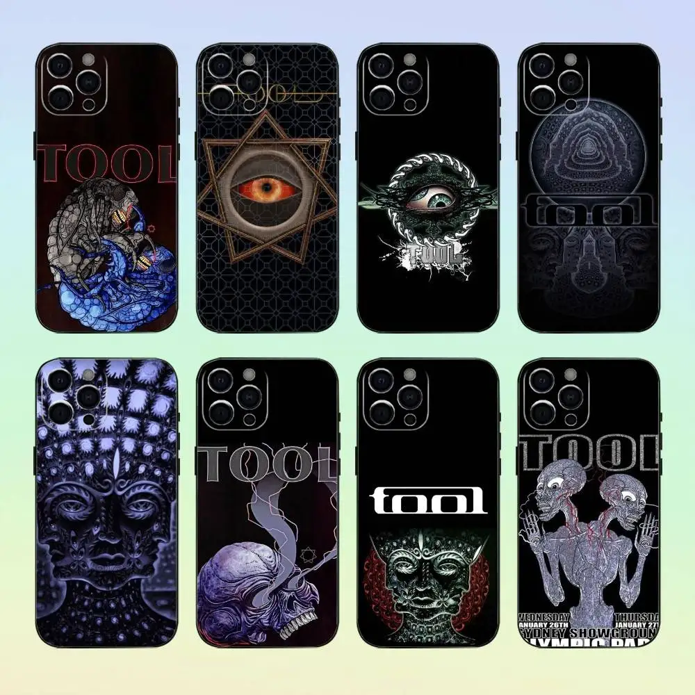 

Band T-Tool Schism Phone Case For iPhone17,16,15,14,13,12,11 Plus,Pro Max Soft Black Cover