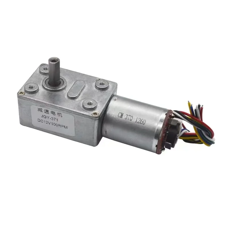 DC6V 12V 24V 6rpm tot 150rpm Lage Snelheid Hoog Koppel Volledig Metalen Versnellingsbak Encoder Turbo Wormwiel motor