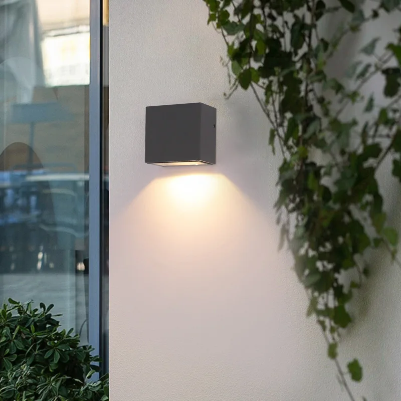 QLTEG 5W 10W Lámparas de pared LED montadas en superficie Iluminación exterior Impermeable IP65 Aluminio 4000k Luces de pared LED arriba abajo Luz de jardín