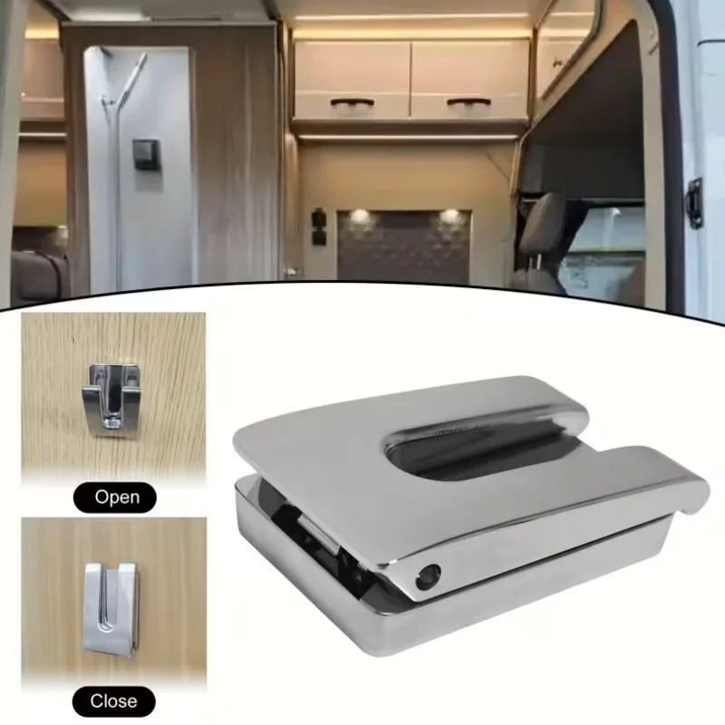 

1pcs RV Chrome Coat Clothes Towel Hooks For Swift Bailey Motorhome Camper Caravan Organization NEW Car Interior Accessories
