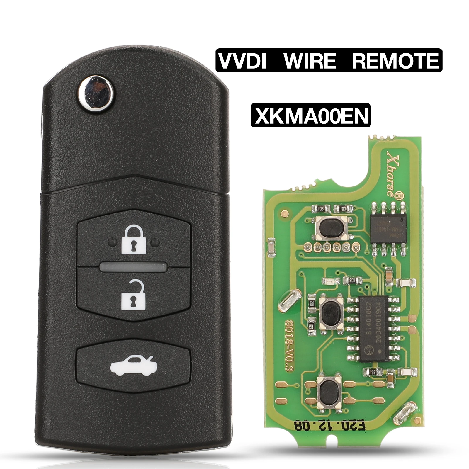 jingyuqin PN:XKMA00EN VVDI2 Mini Key Tool For Mazda Type VVDI Xhorse Wire Car Key Remote Control Universal Style 3 Buttons