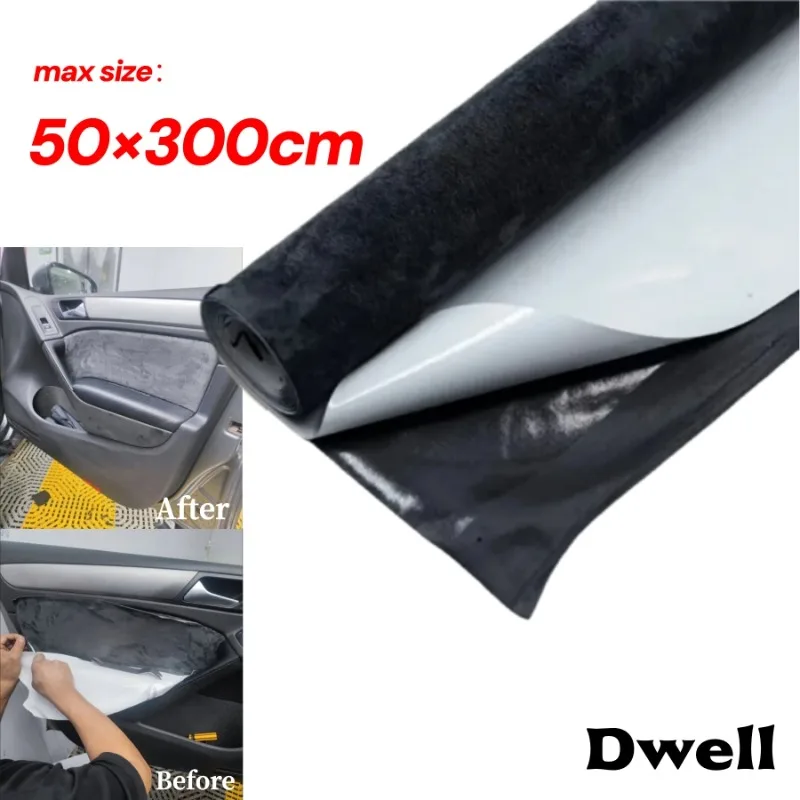 

Self Adhesive Suede Leather Fabric for Car Interior Door Panel Jewelry Box Craft Decor High-Stretch Faux Suede Wrap Film Sticker