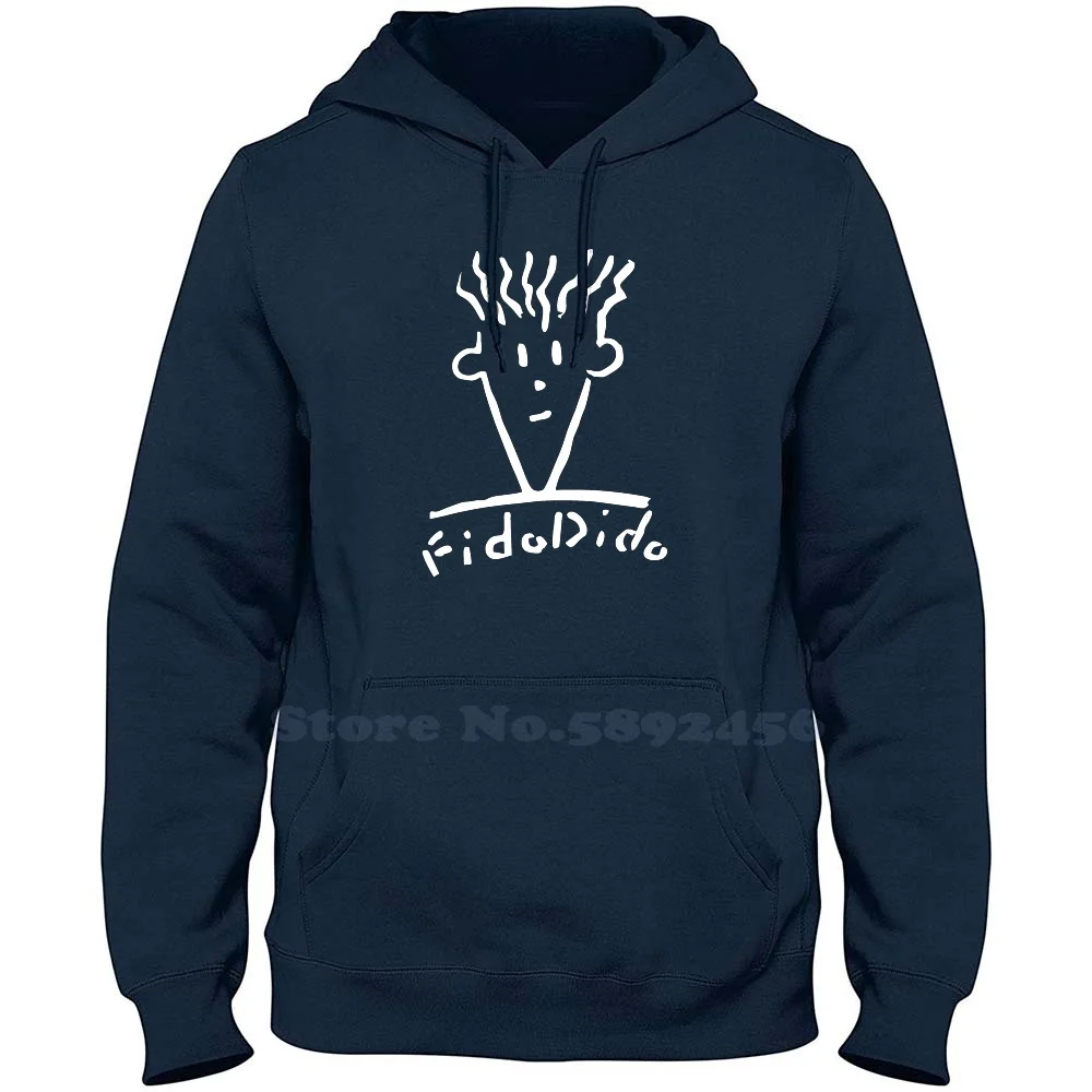 Fido Dido Face 100% Pure Cotton Hoodie Fido Dido Face Fido Dido Skateboard Icon Famous 80S Memorabilia Fido Face Fidofido Dido