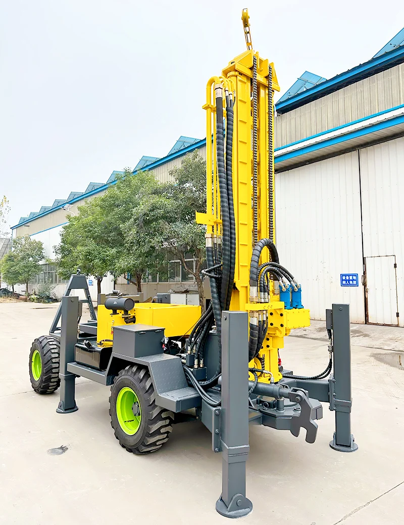 Customized Portable Diesel Small Pneumatic Water Well 200m Borehole Drilling Machine Deep Well Rotary Drilling Rig