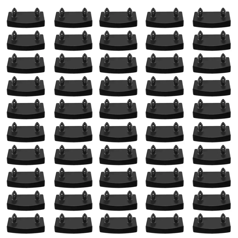 New 50pcs Plastic Bed Slat End Caps Holders Sofa Bed Slat Sides Centre Cap Replacement 55mm Holding Securing Furniture