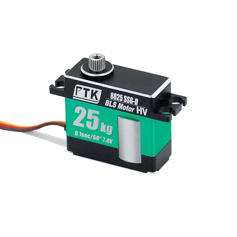 Servo sem escova de dente de metal PTK 8825 SSG-D para helicópteros, aeronaves de asa fixa, drones e robôs para aplicações de giro