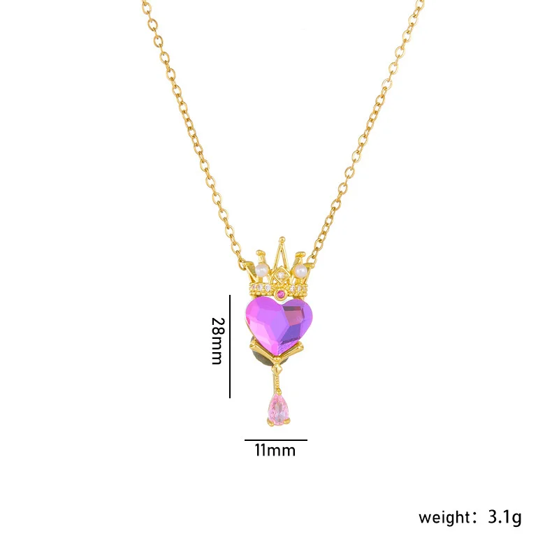 SOAR EAST Powder Love collana Light Luxury Pendant clavicola Chain per le donne Fashion Trendy Jewelry Accessories regali per feste