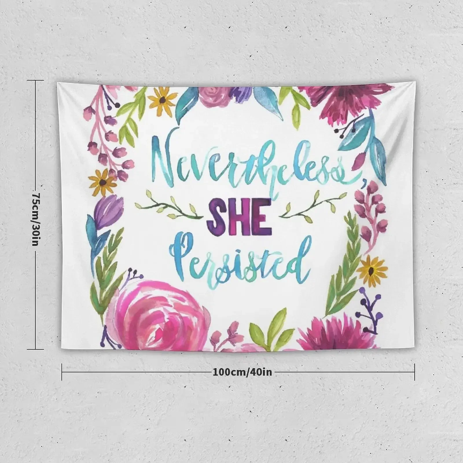 Nevertheless, She Persisted Tapestry Decorations For Room Room Decor Aesthetic Tapestry