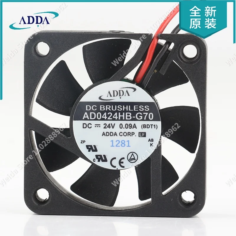 Original ADDA AD0424HB-G70(T) 4010 24V 0.09A 4CM power supply dedicated cooling fan