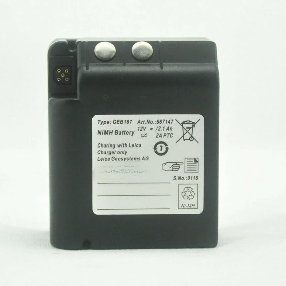 12V 2100mAh GEB187 FOR LEICA Total Stations GEB187 NiMH Battery