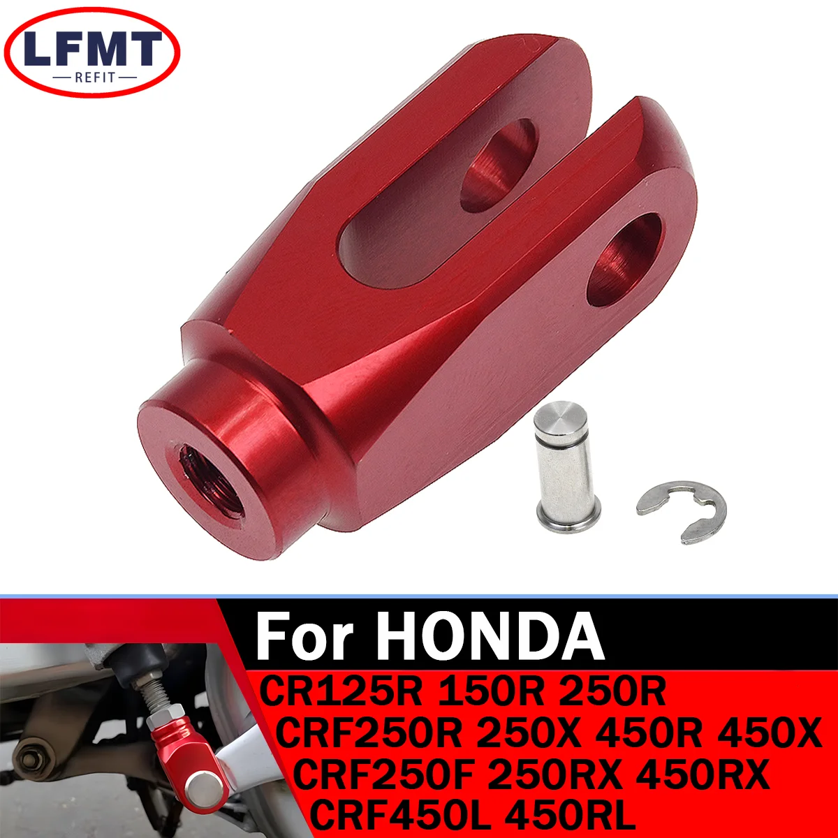 

Motorcycle Rear Brake Clevis For HONDA CR CRF 125R 250R 250X 250RX 250F 450R 450X 450RX 450L 450RL 20002-2019 2020 2021 2022