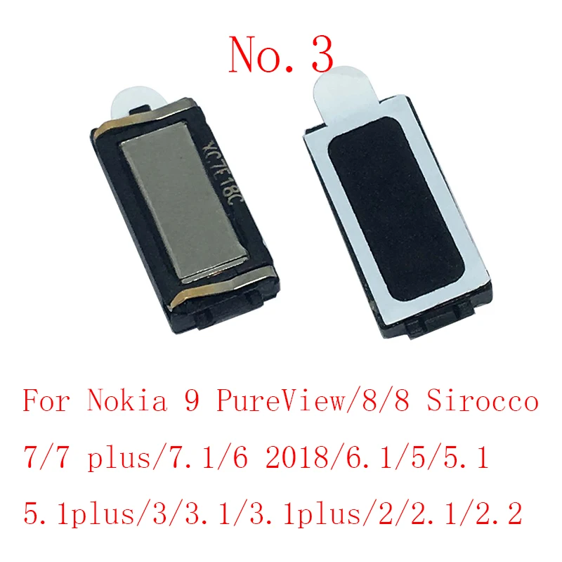 2pcs Earpiece Ear Speaker For Nokia 2 2.1 2.2 3 3.1 3.2 4.2 5 5.1 6 6.1 6.2 7 7.2 7.1 Plus 8.1 8 Sirocco X3 X5 X7 Sound Receiver