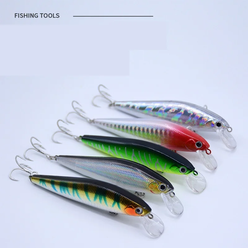 

Sea.Yolo Lure Bait Freshwater Fishing Gear White Striped Dead Swordfish Freshwater Fake Bait Long-distance Submerged Minnow