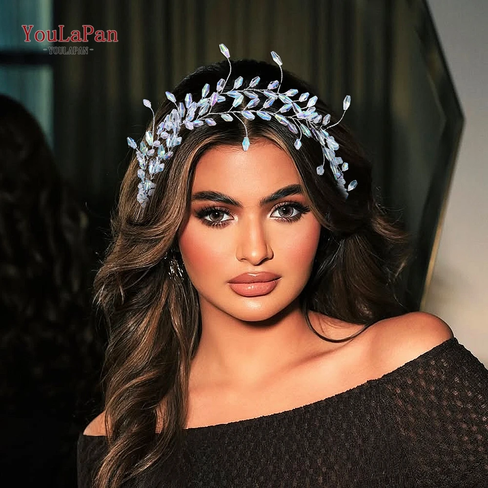 

YouLaPan Luxury Crystal Hair Band Bride Hair Accessories Women Wedding Hair Vine Headpieces Party Bohemia Headband Tiaras HP936