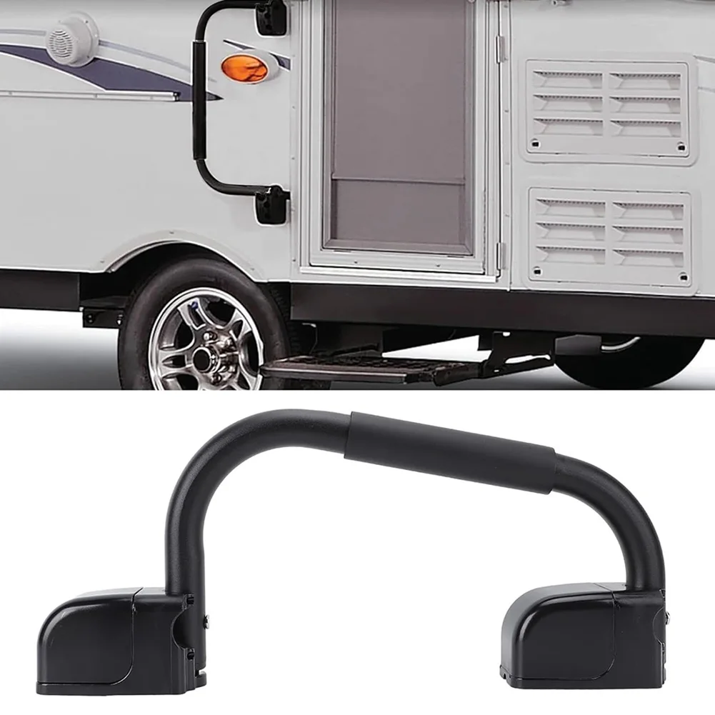 

RV Hand Rail Folding Handle with Soft EVA Grip and Anodized Aluminum Structure for Convenient Support on Trailers and Motorhomes