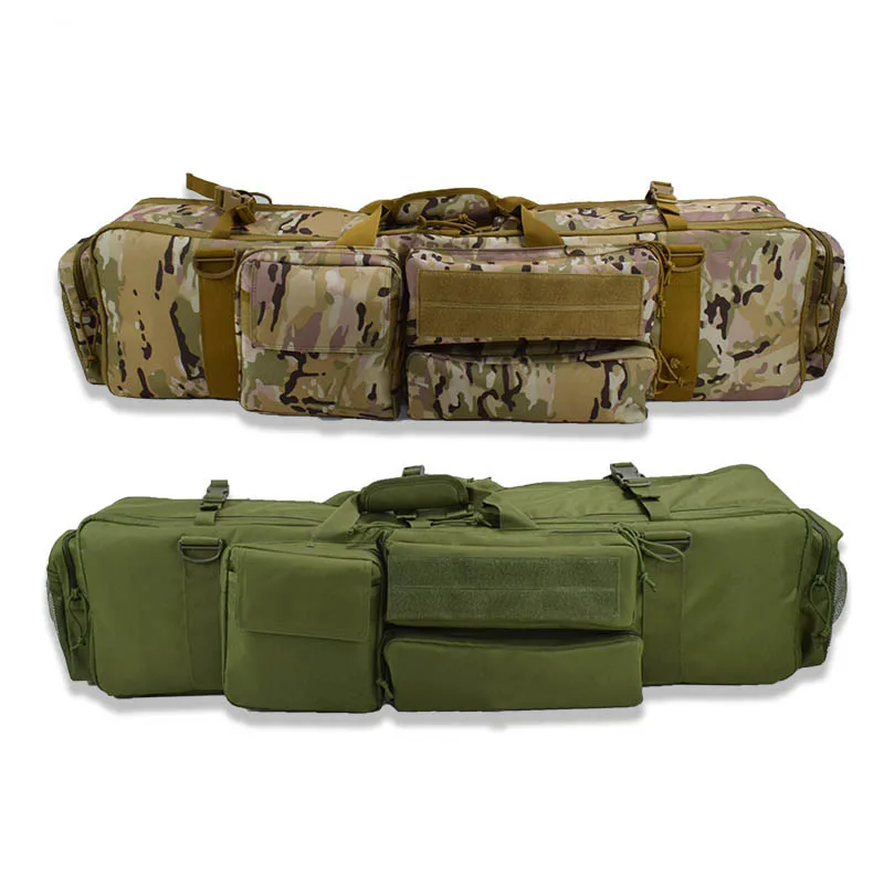 Tactical M249 Gun Bag High-strength Nylon Fabric Hunting Shooting Rifle Bags Case Backpack War Game Equipment Tow-way Zipper