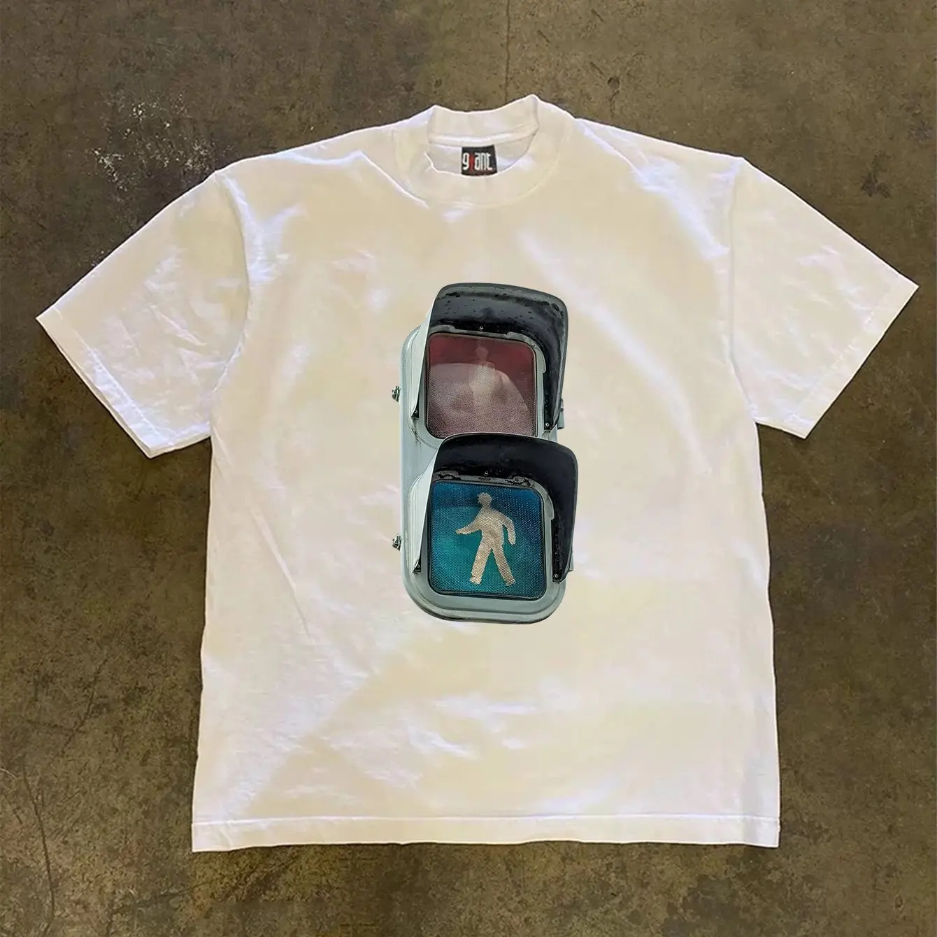 T-shirt à col rond à motifs créatifs et amusants, en pur coton, tendance estivale, à manches courtes, style décontracté pour tous les jours