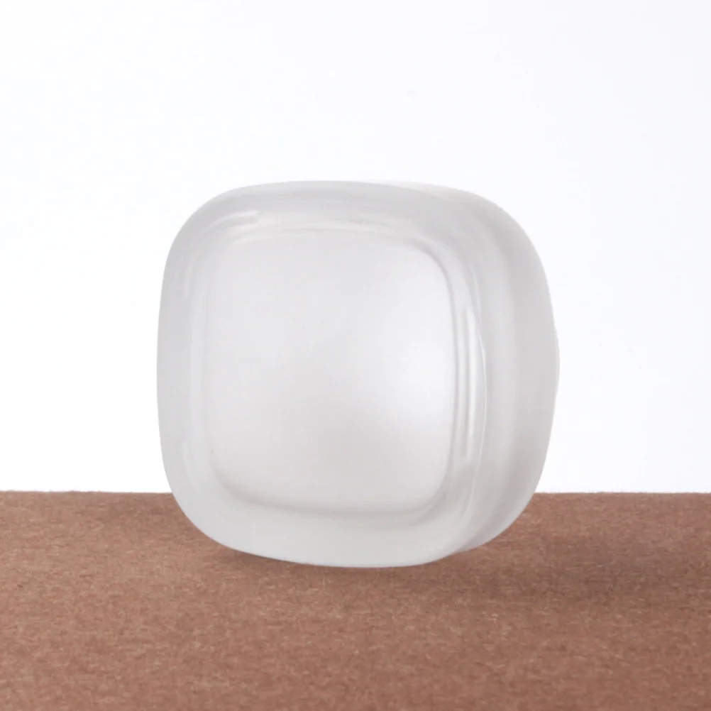 

3 Pcs Frosted Glass Bottle Empty Dispenser Storage Jar Square Pot Jars