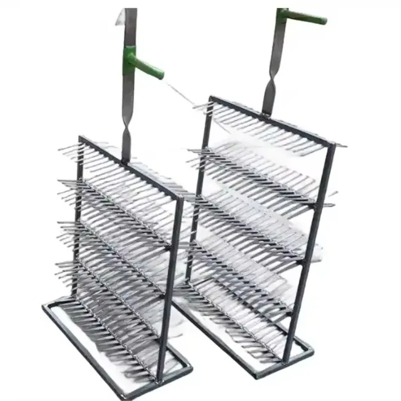 Gr2 Titanium Hanging Rack 1.5T 15 Finger Flat Disk Titanium Fixture For Anodizing Surface Treatment