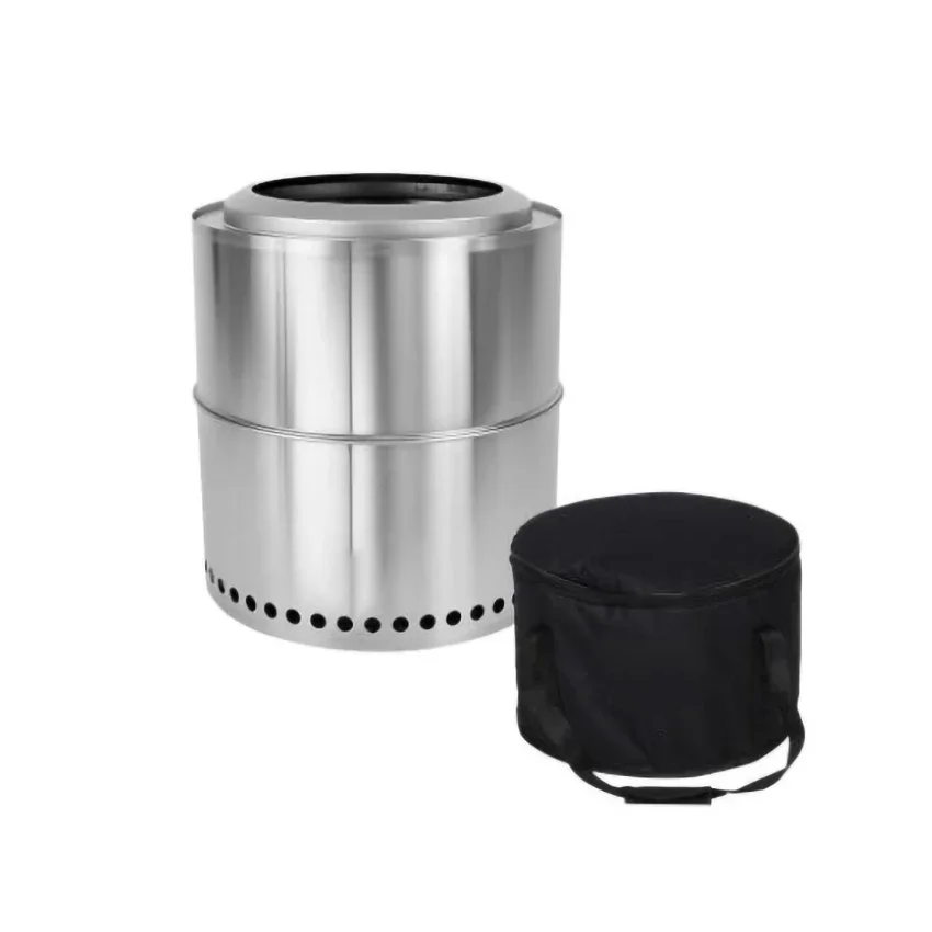 

Camping Firewood Stove Portable Folding Windproof Wood Burning Stove Stainless Steel Alcohol Stove Outdoor Camping Equipment