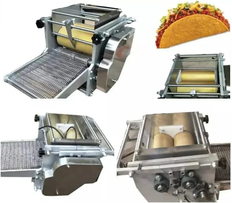 Commercial Electric Automatic Flour Corn Tortilla Wrapper Flat Bread Making Producing Baking Machine Corn Taco Maker Machine