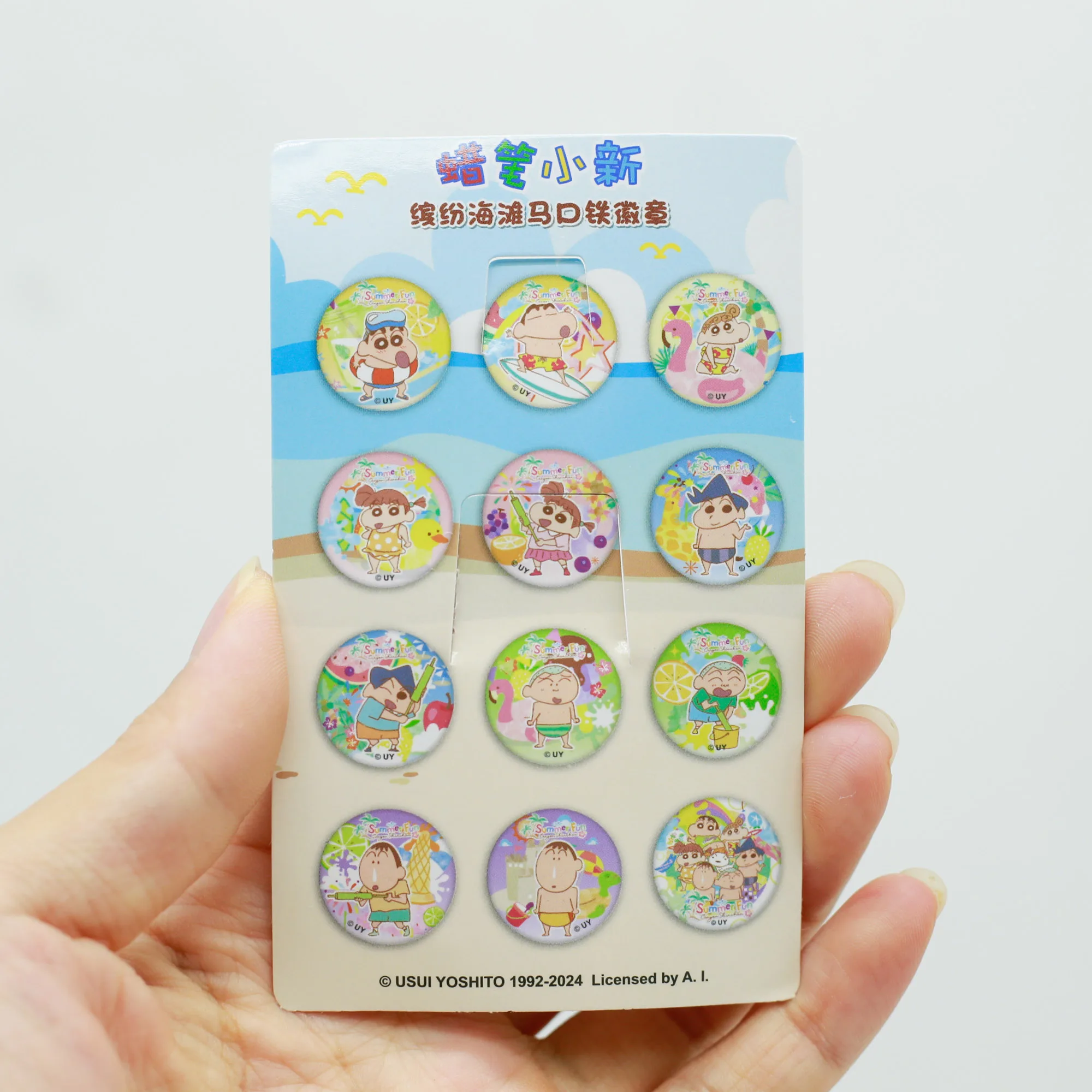 شينشان تلوين شارة ACG اكسسوارات الشاطئ سلسلة صندوق أعمى اللعب اليابان أنيمي بروش دبابيس حقيبة تجميع الديكور هدايا الاطفال #3