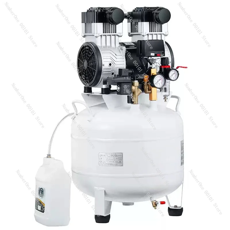 Dental Oil Free Silent Air Compressor, 220V Clinic Laboratory Flushing Pump
