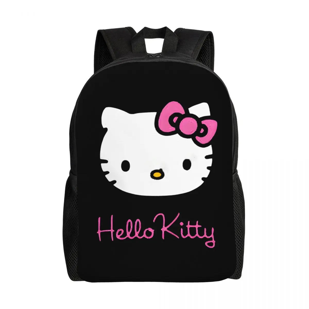 

Custom Cute Hello Kitty Laptop Backpack Women Men Basic Bookbag for College School Students Cartoon Bags