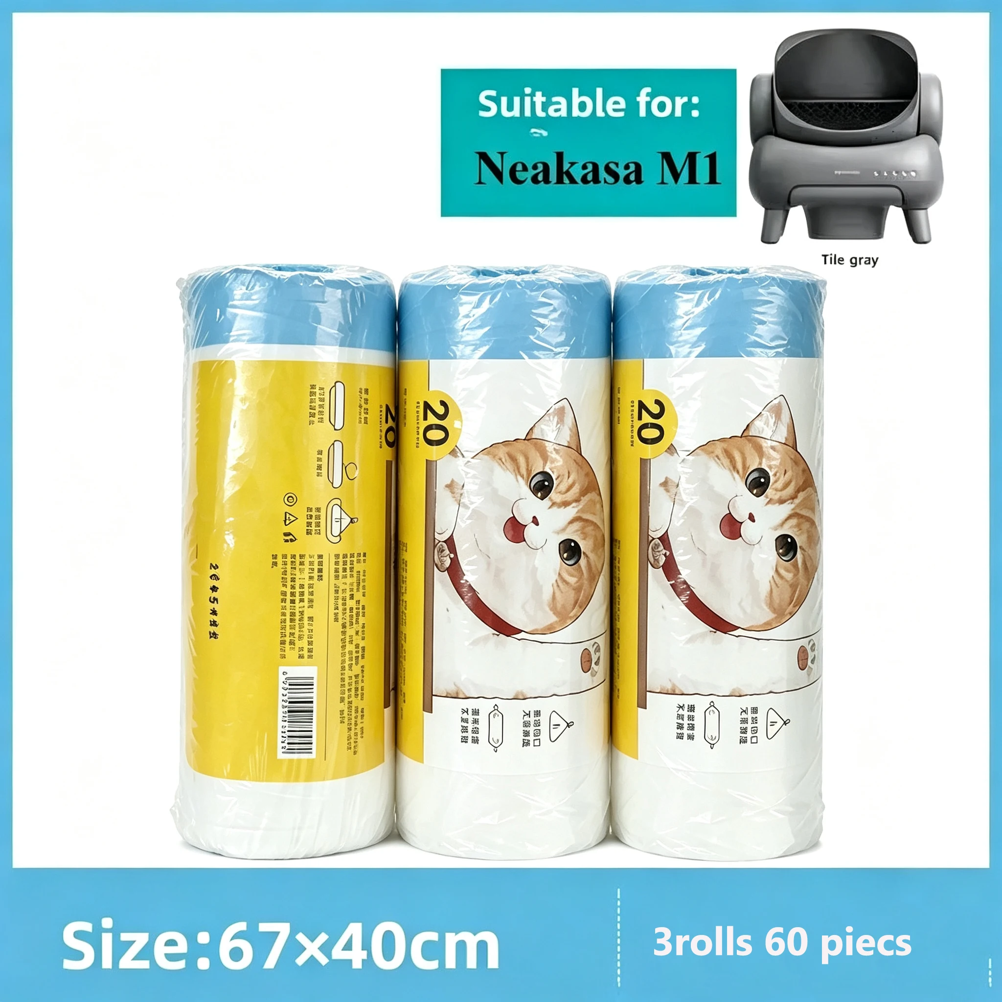 Bolsas para arena de gato Neak - Automatic Litter Box Waste Bag Liner reseña y precio