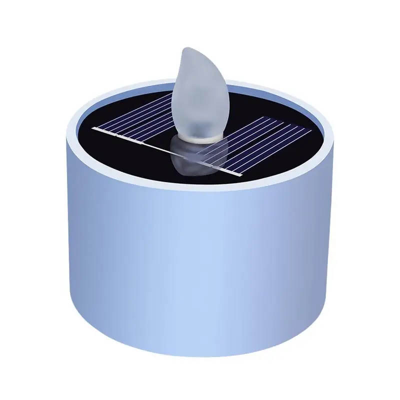 1PC Solar Teelicht LED Kerzen Im Freien Wasserdichte Flammenlose Solar Teelichter Wiederaufladbare Kerzen für Party Garten Home Deco