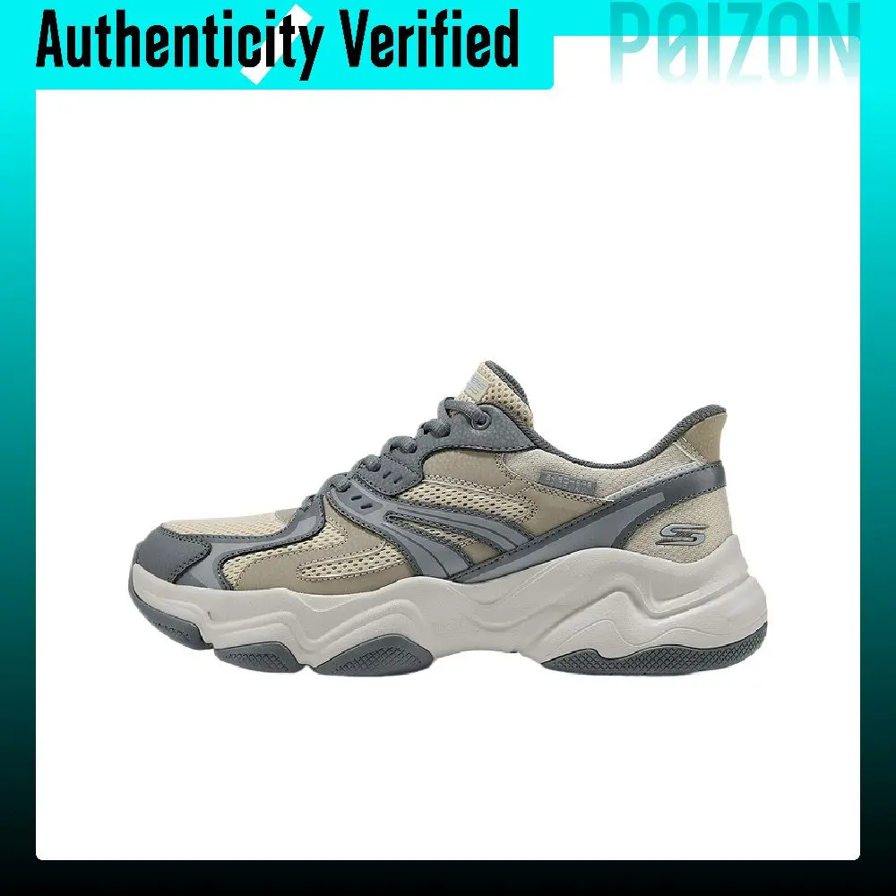 Skechers DLITES Mesh, Artificial Leather Cushioning Breathable Support Low top Chunky Sneakers Men's 118334-DKTP