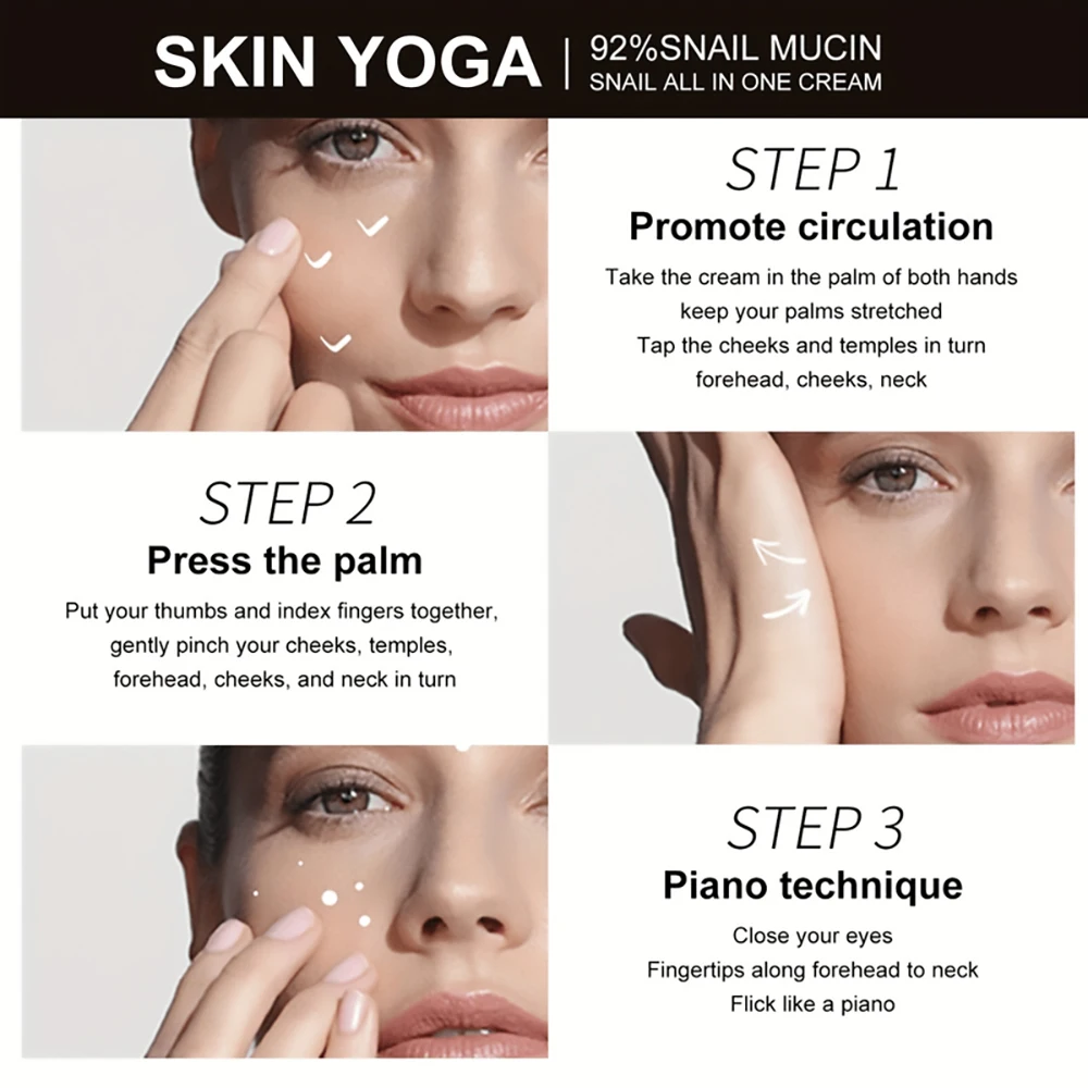 Snail Collagen Face Cream Repair Essence Moisturizing Hydrating Brightening Smoothing Nourishing Cream Cosmetics Skin Care