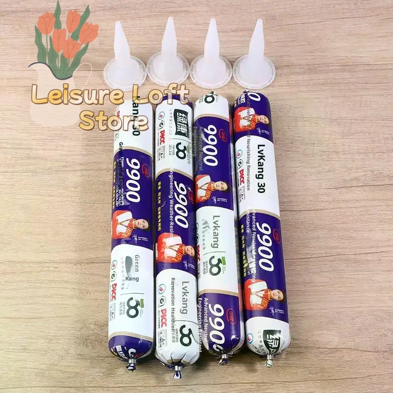 Multi-Purpose Silicone Sealant - Crystal Clear, Waterproof & Weatherproof Adhesive for Doors, Windows & Glass