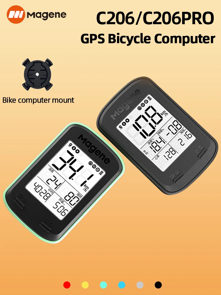 AliExpress NONE C206/C206 PRO Waterproof GPS Bicycle Computer 20h, Pro Version ANT+ & Bluetooth Support Connection To Speed/Cadence for Road/Mtb