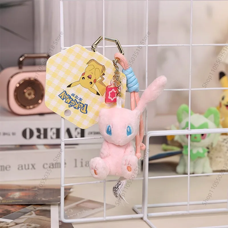 Pokémon Plush Toy Keychain Pawmi Fuecoco Gengar Mew Mimikyu Jigglypuff Pikachu Sprigatito Cute Doll Backpack Pendant Gift - view 2