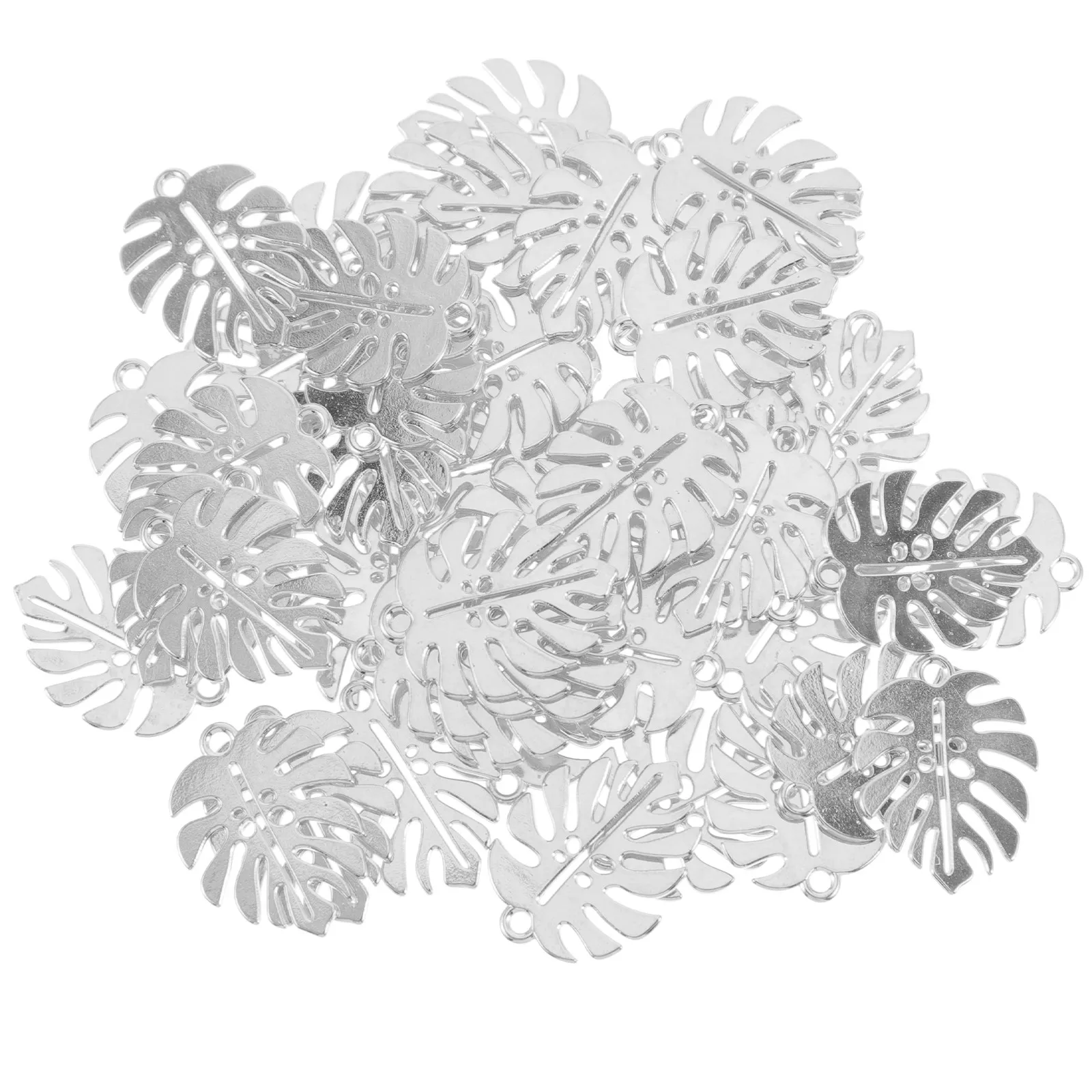 

50Pcs DIY Leaf Charms Alloy Durable Jewelry Making Findings Pendant Supplies Handmade Accessory Decorative Leaf Charms
