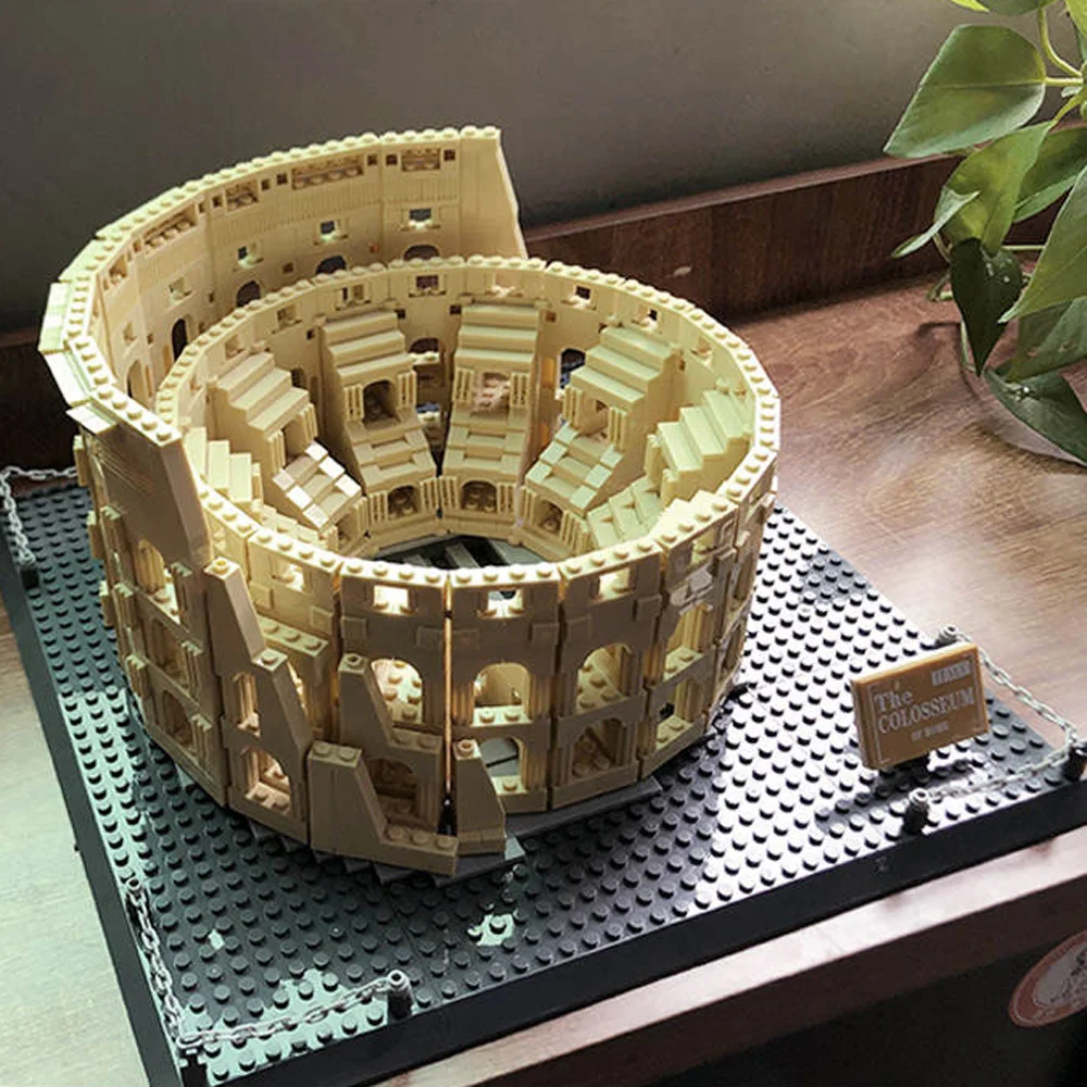 

Italy Rome Colosseum Building Block Arenas Model Construction Bricks Historical Architecture Educational Toy Collection For Gift
