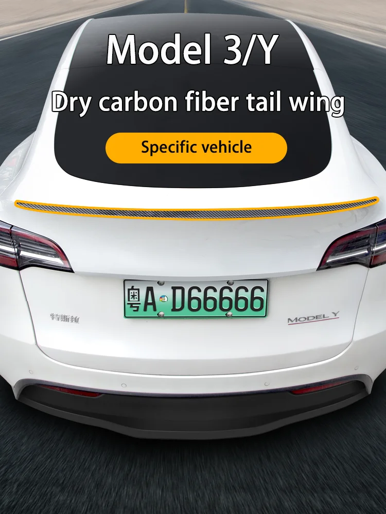 For Tesla Model 3 Y 2021-2024 Tuning Original High-performance Rear Trunk Spoiler Wing Tail Deflector Splitter Facelift Body Kit