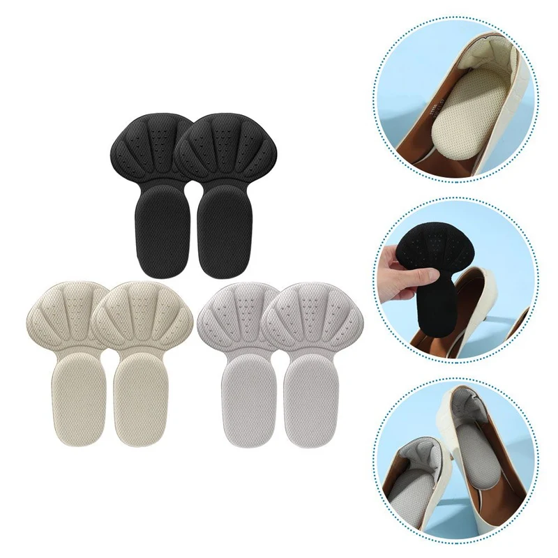 Sneakers Heel Protection Pads Pain Relief Shoe Size Reducer Half Cushion Heel Inserts T-Shaped Shoe Foot Care Pad